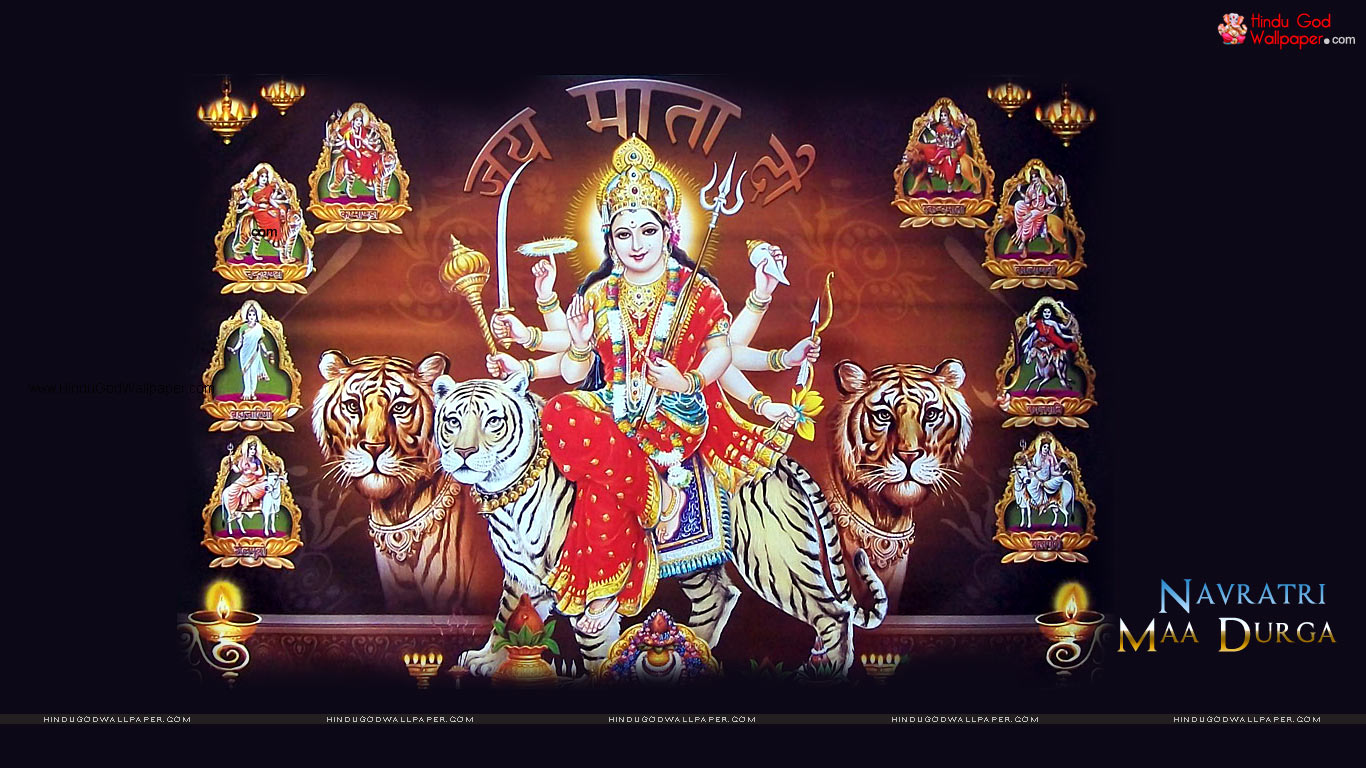 Hindu God Wallpapers: Goddess Durga - Durga Puja Wallpaper ...