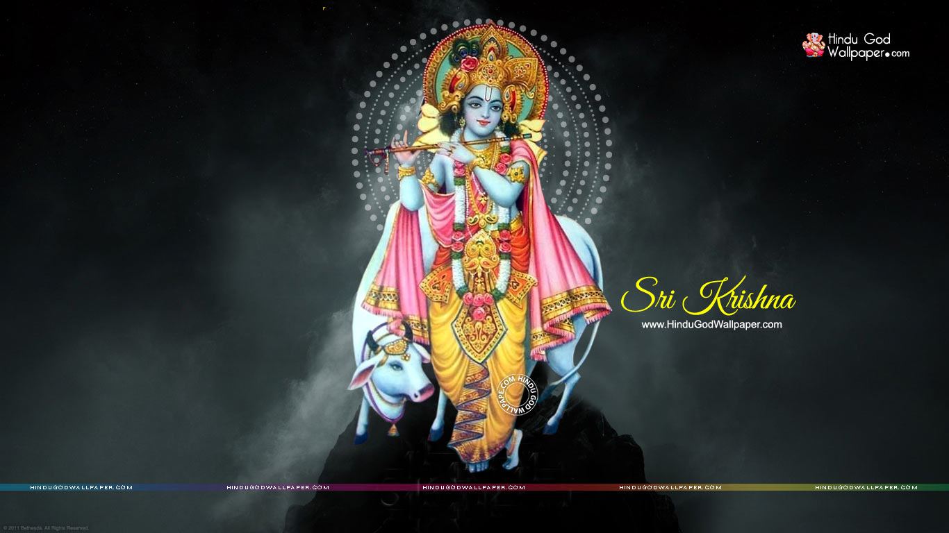 Lord Krishna Wallpaper 1366x768 HD Free Download | Lord krishna ...