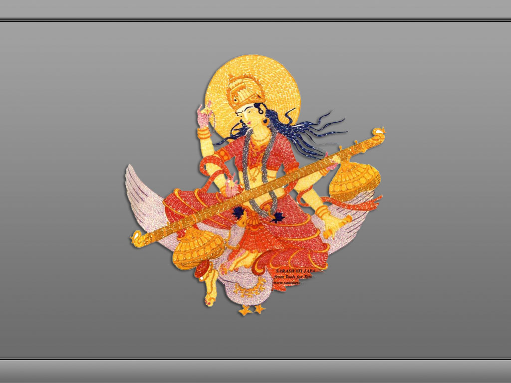 God Saraswati Devi Wallpaper Free Download