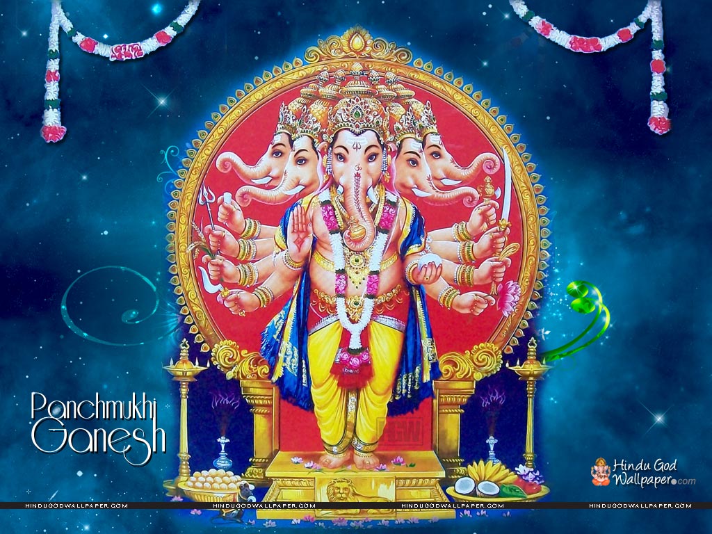 Lord Panchmukhi Ganesha Wallpaper