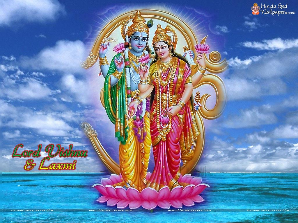 Lord Vishnu Laxmi Wallpapers