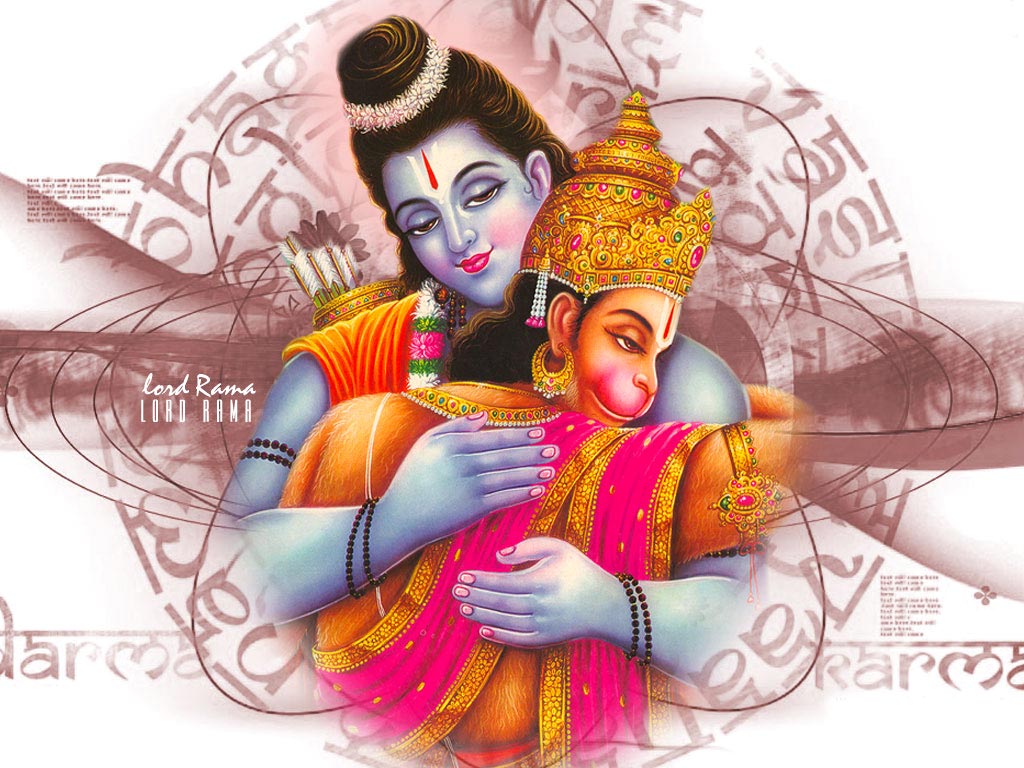 Shri Ram and Hanuman Wallpaper Free Download