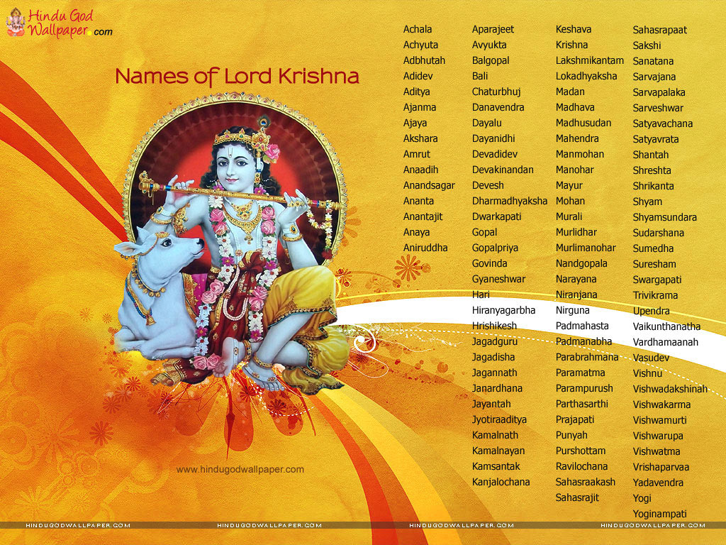 Krishna Names Wallpapers Free Downlaod