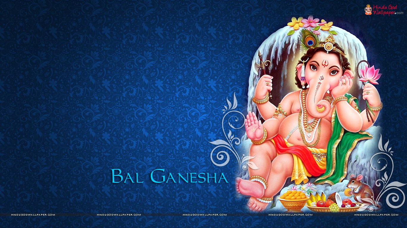Bal Ganesha HD Wallpaper Free Download