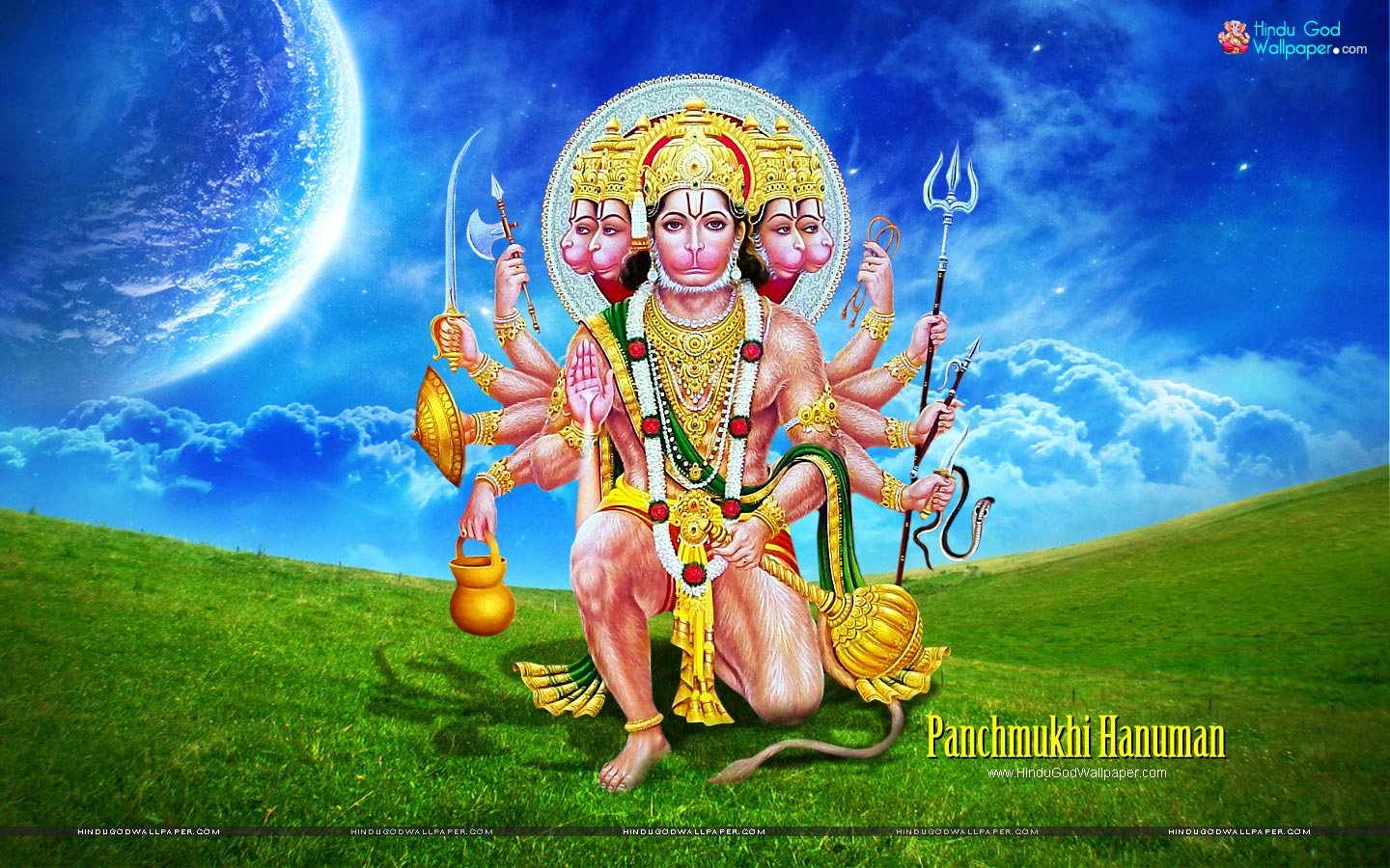 Panchmukhi Hanuman Wallpapers for PC Download