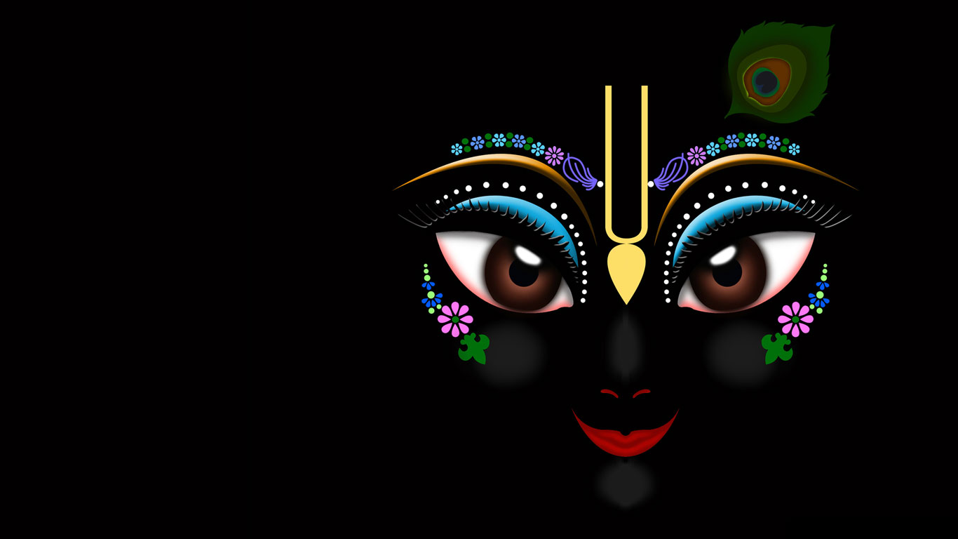 Black Lord Krishna HD Wallpapers Free Download