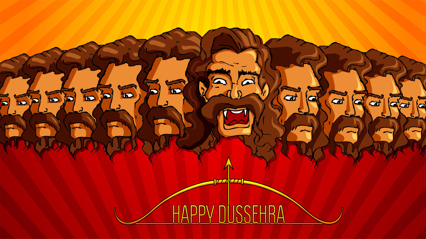 Dussehra Wallpaper Greeting - Happy Dussehra Wallpaper