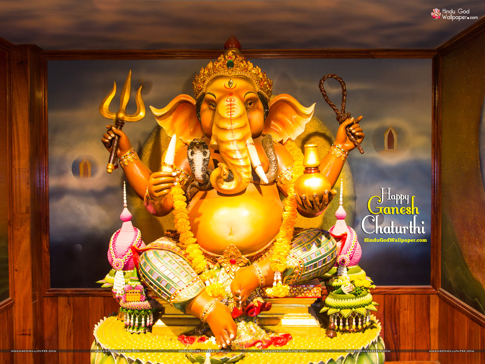 Happy Ganesh Chaturthi Wishes Wallpapers Download