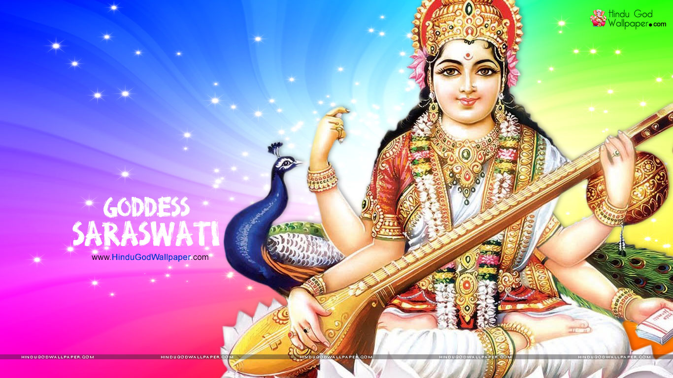Saraswati Wallpaper 1366x768 Hd Free Download