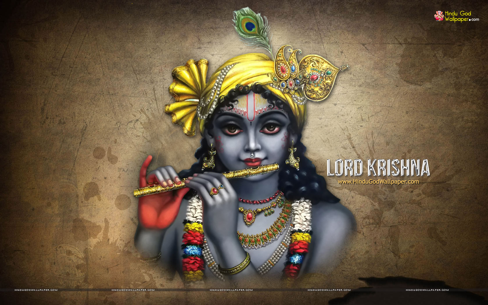 1680x1050 Shree Krishna HD Wallpaper Free Download