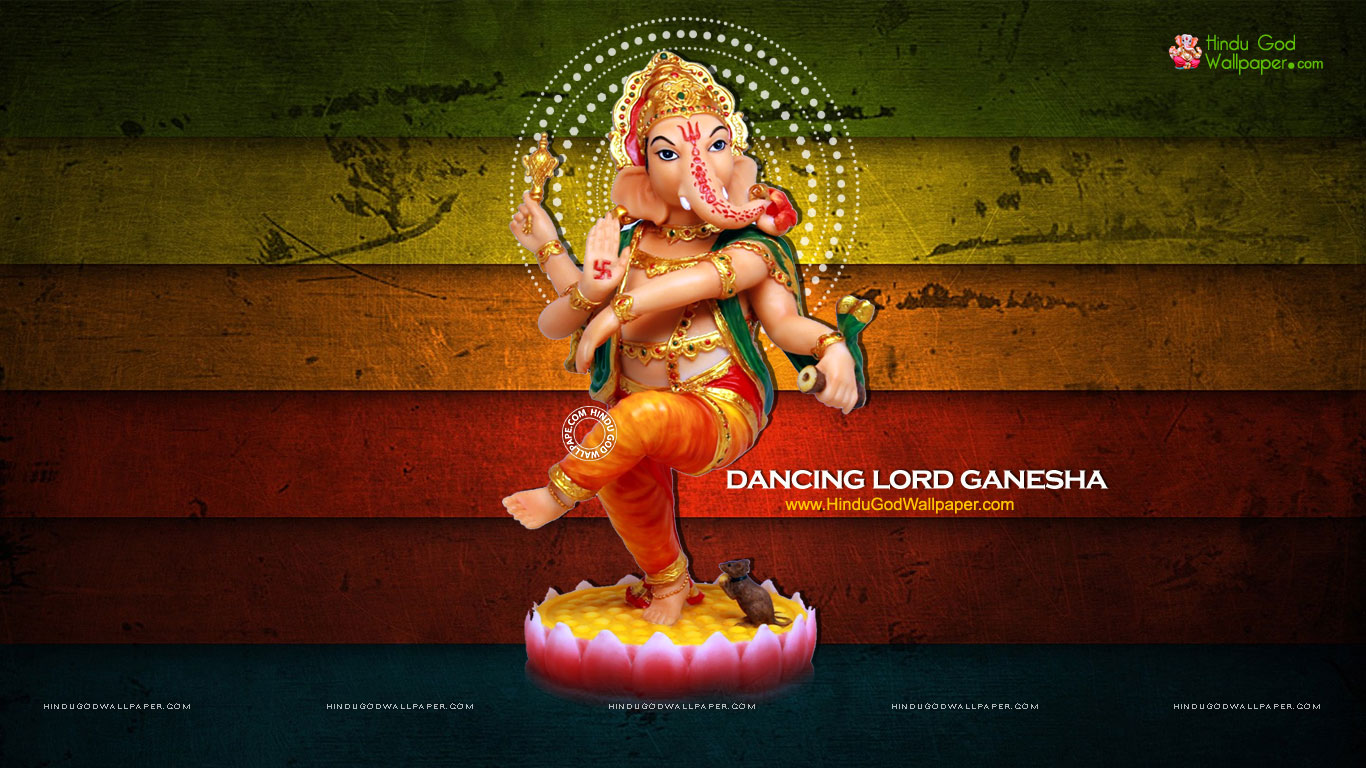 Dancing Ganesha HD Wallpaper for Desktop Free Download