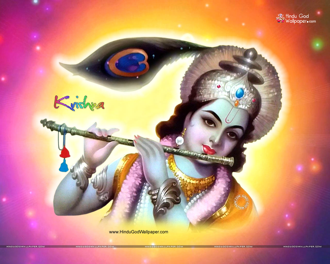 1280x1024 Lord Krishna HD Wallpaper Free Download