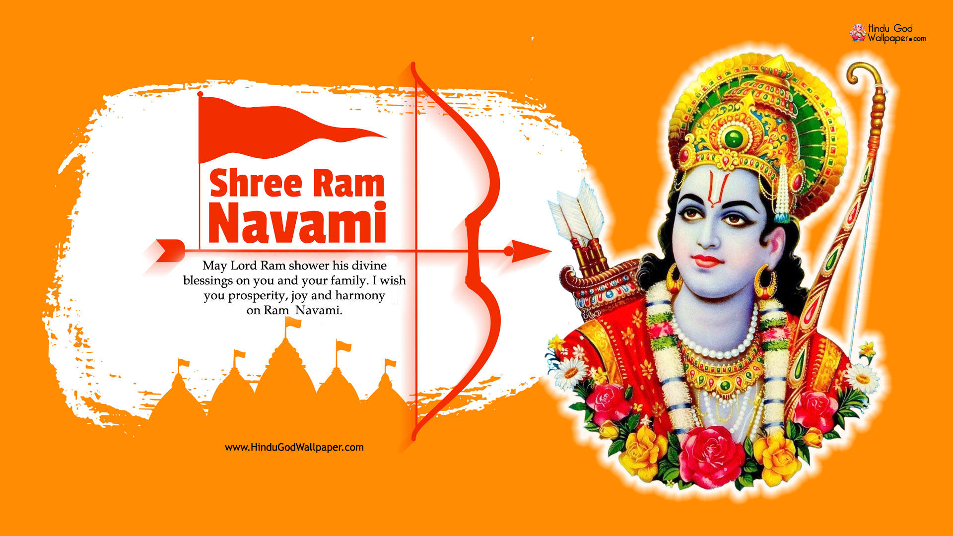 1080p Ram Navami Full HD Wallpaper 1920x1080 Free Download