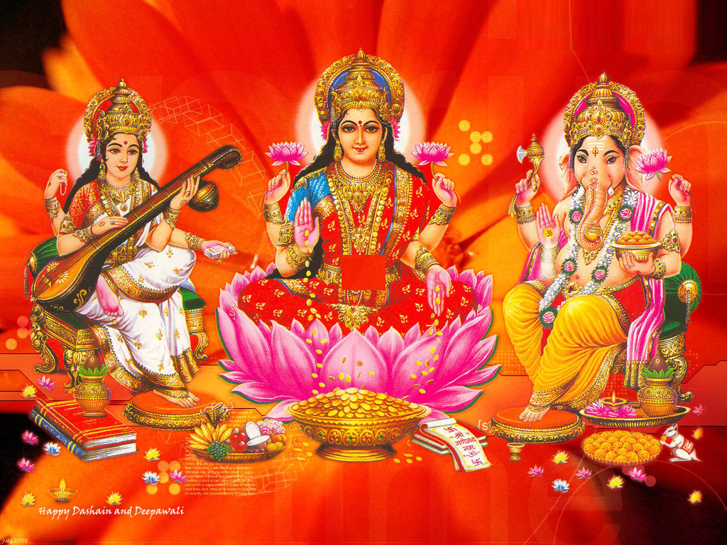 FREE Download Ganesh-Laxmi-Saraswati Wallpapers