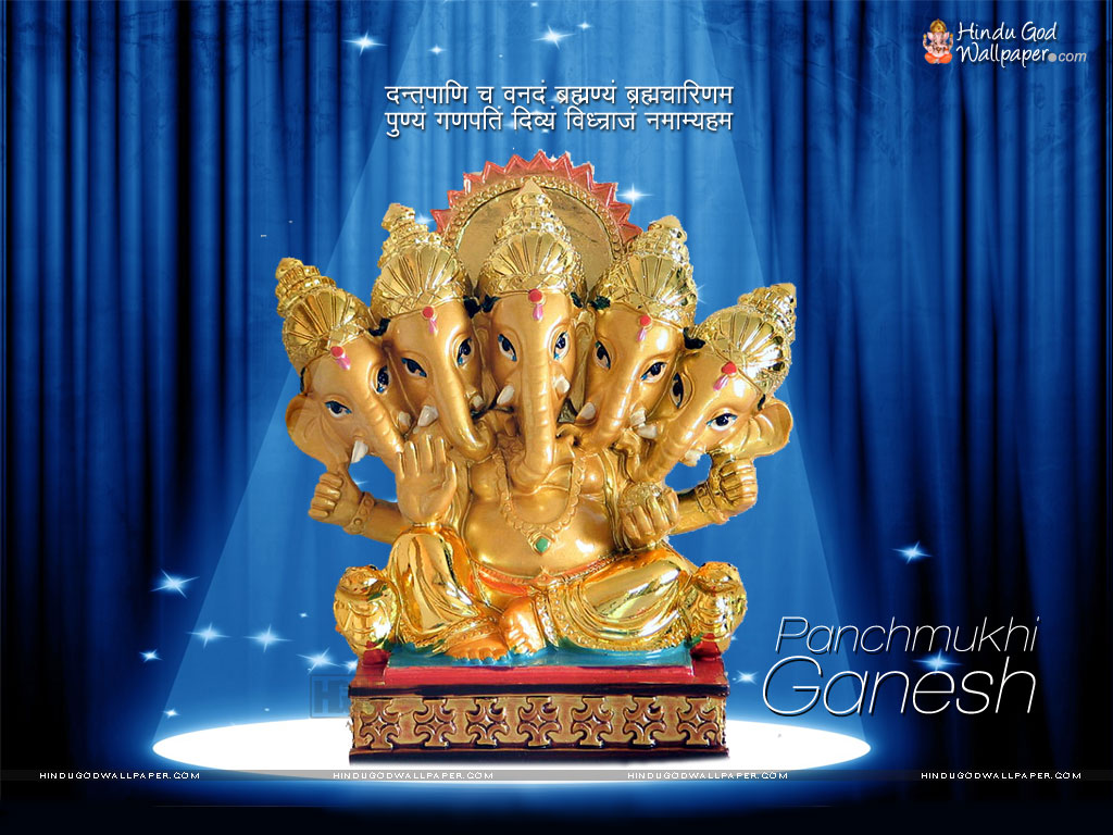 Panchmukhi Ganesh HD Wallpaper Full Size Download