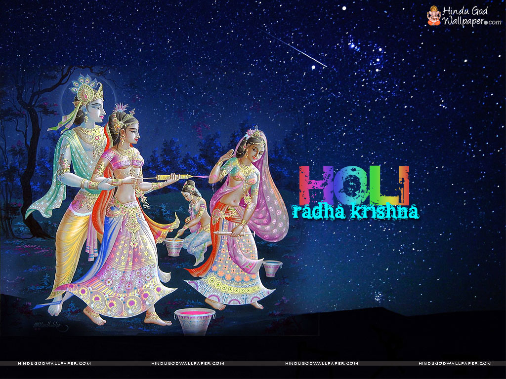 Radhe Krishna Holi Wallpapers Download