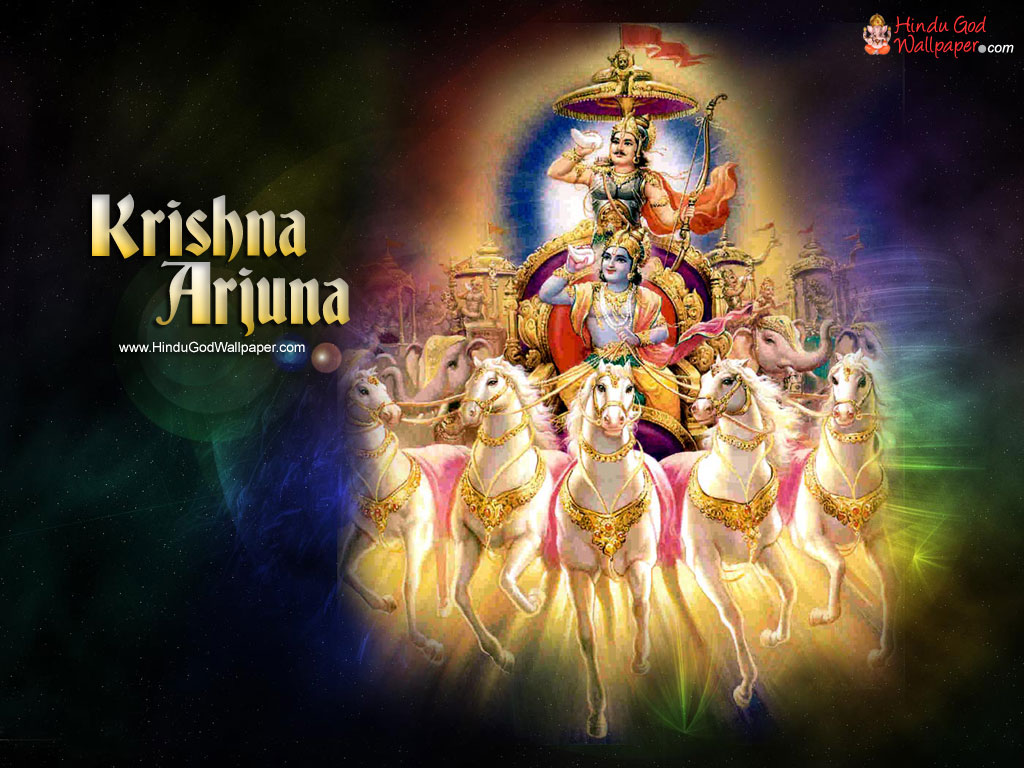 Lord Krishna and Arjuna