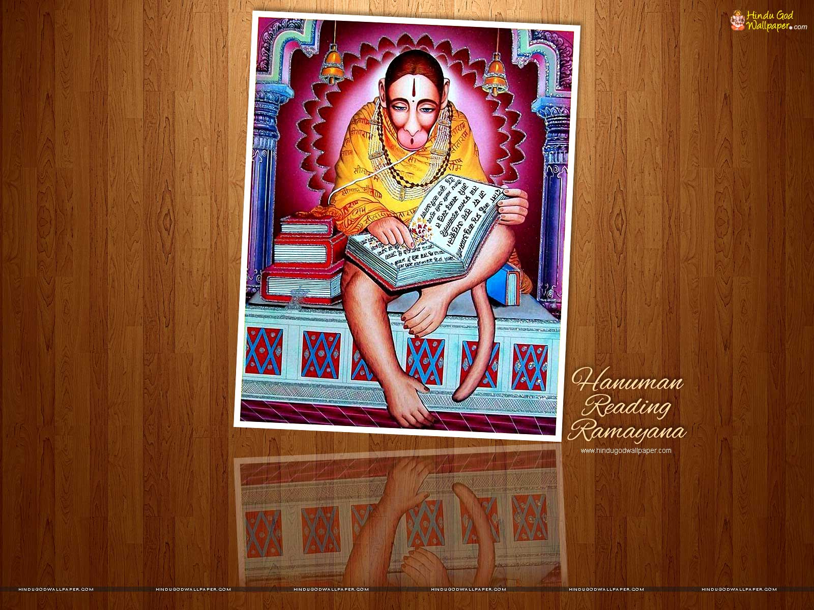 Hanuman Reading Ramayana