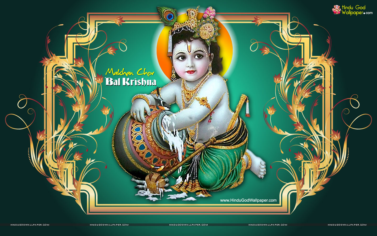 Bal Krishna Makhan Chor Wallpaper Free Download