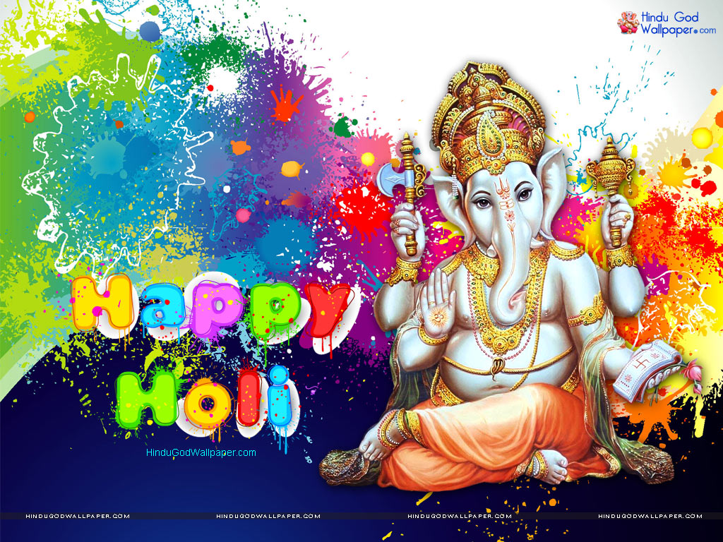 Lord Ganesha Holi