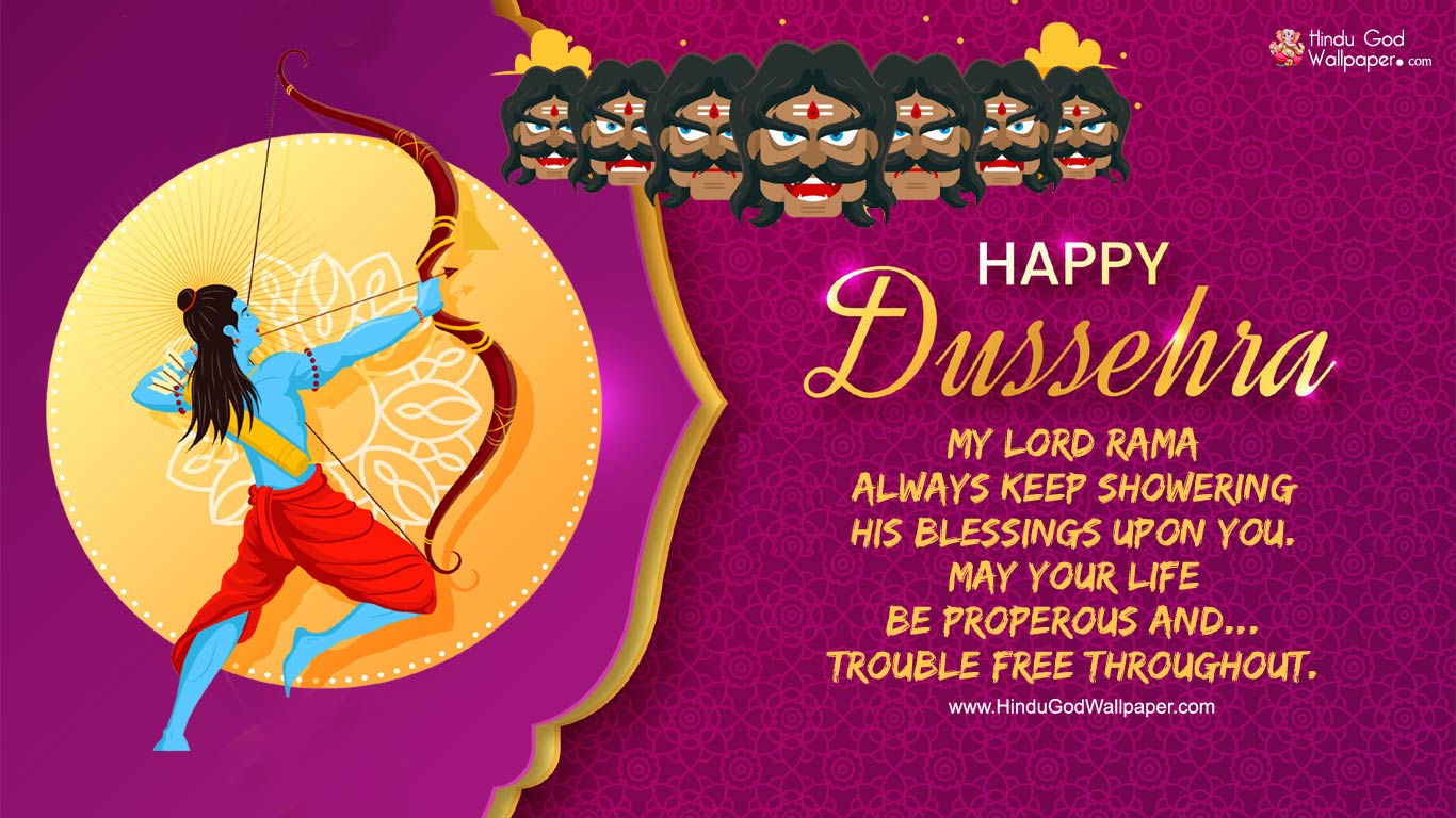 Happy Dussehra Images, Dussehra Wishes Quotes Wallpaper