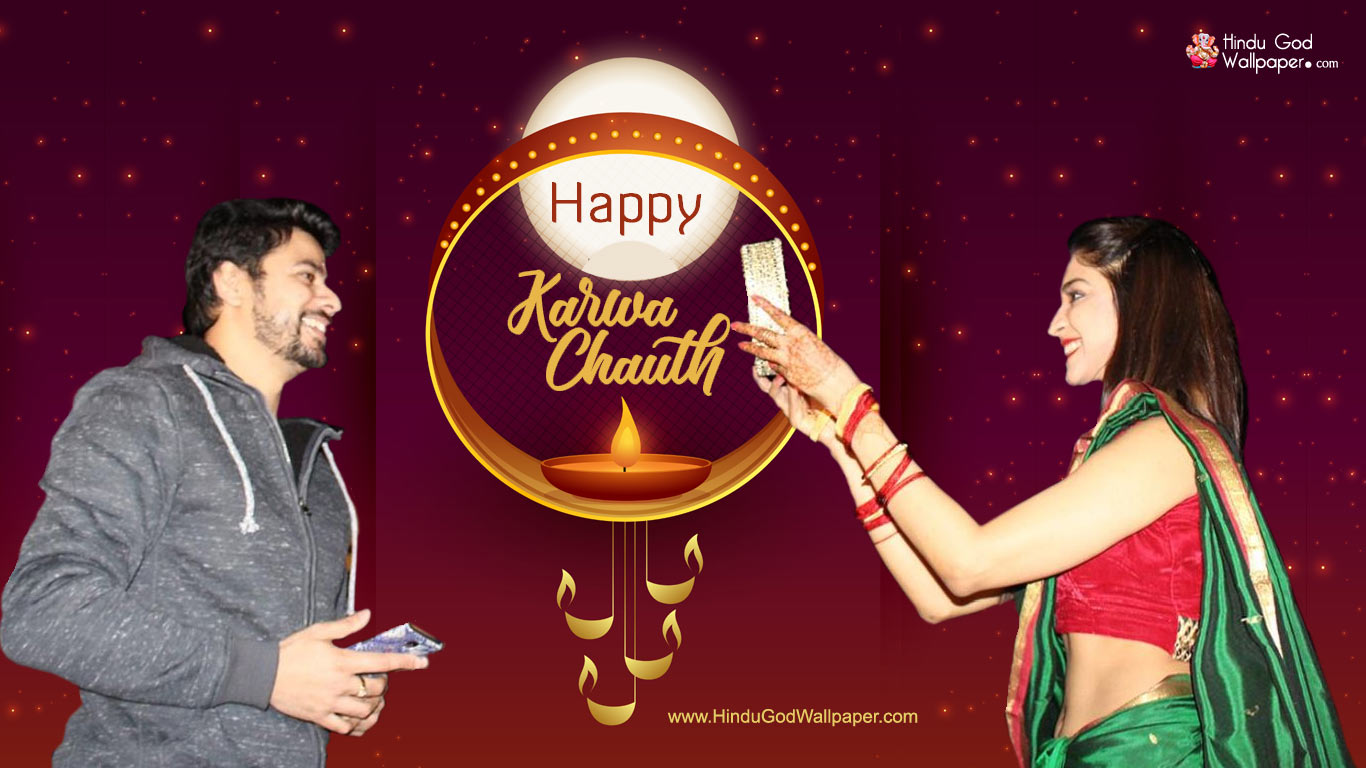 karwa chauth images husband and wife