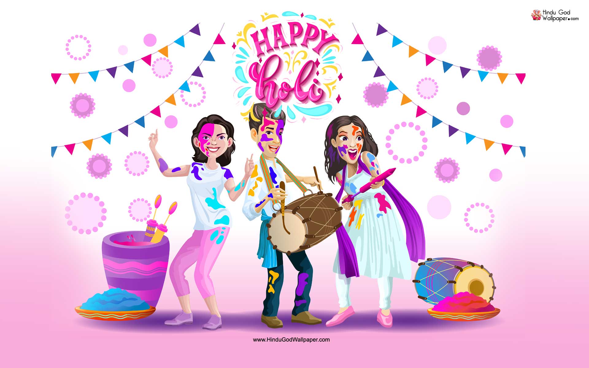 Holi Cartoon Wallpapers Hd Images And Photos Free Donwload