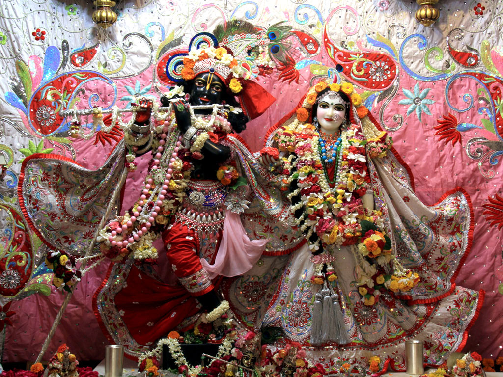 ISKCON Temple Radha Krishna Wallpapers Images Free Download