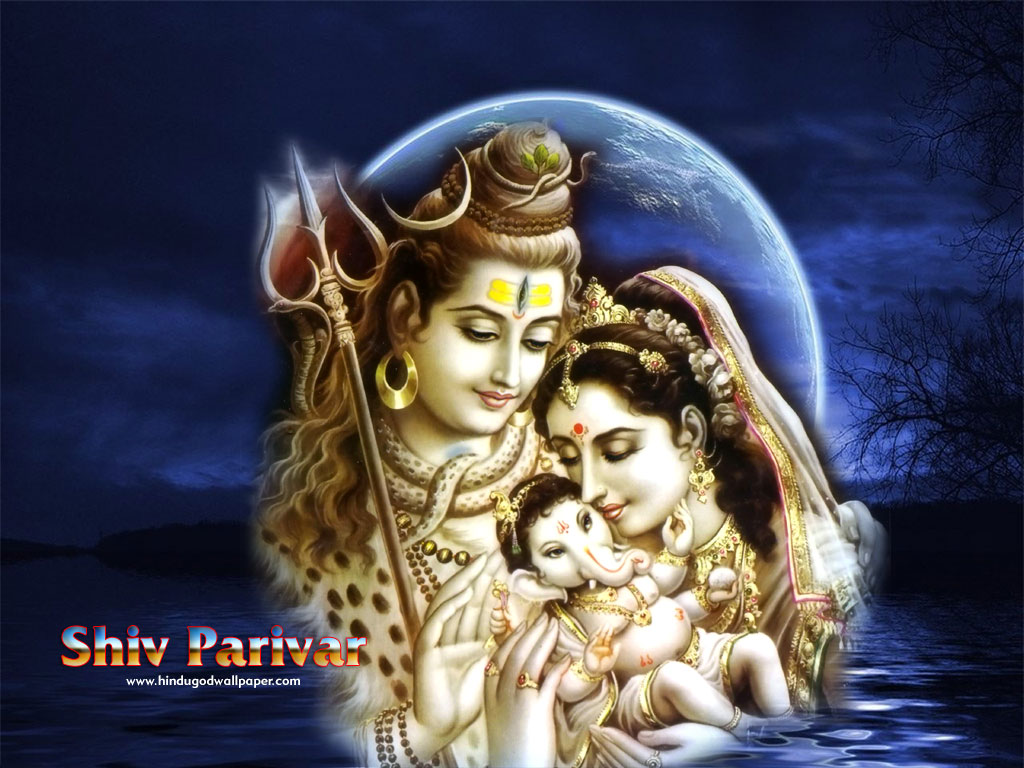 Shiva Parvati Ganesh Kartikeya HD Wallpaper Free Download